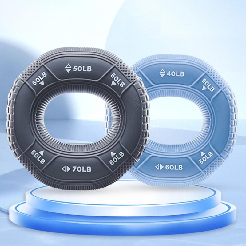 Silicone Grip Strength Trainer Hand Strengthener Grip Rings Forearm Exerciser Ball Finger Strength Training Expander