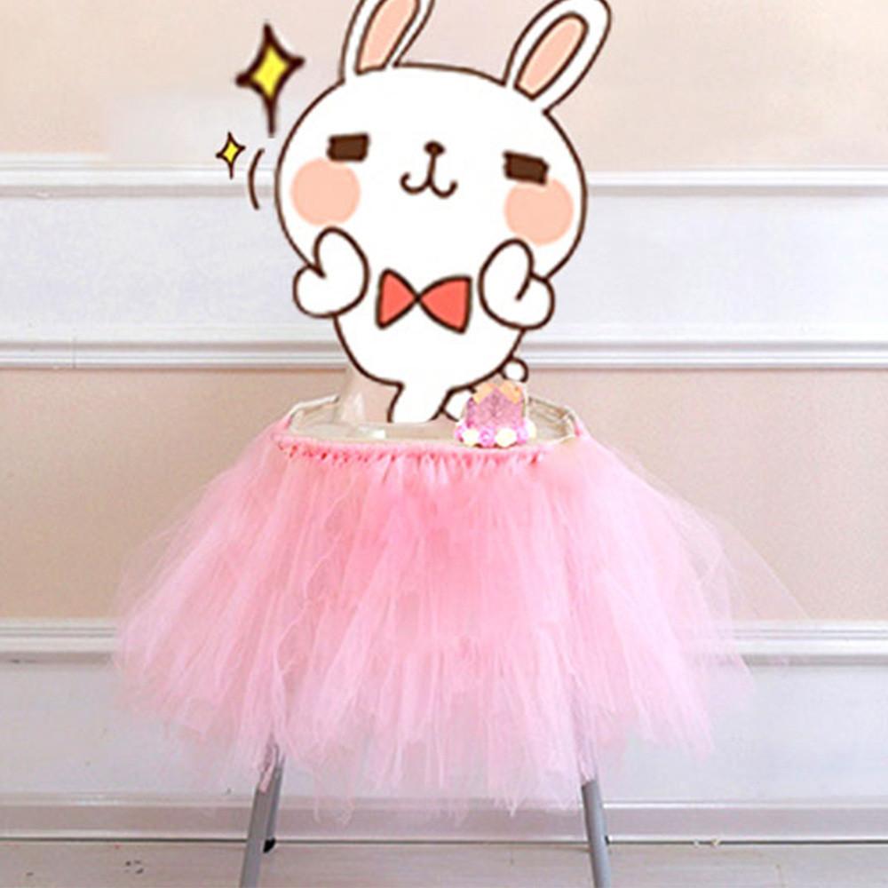Adorable Girl Baby Tutu Skirt For One Year Birthday Party Decorations In Deep Pink Blue And Pink Light