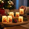 Christmas Electronic Candles Set - Flameless Candles for Holiday Home Decor and Cozy Lighting