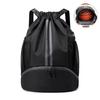Waterproof No. 7 Basketball Bag with Shoe Compartment, Wet/Dry Separation, Drawstring Backpack for Students, Foldable Storage, Swim Bag