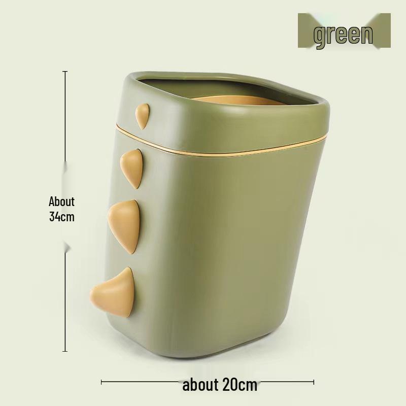 

Large Capacity Cute Cartoon Girls Trash Can for Bedroom & Living Room зелений