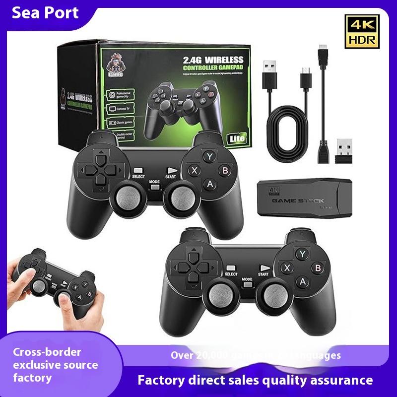Bulit-in 20000+Games Retro Game Console Double Wireless Controller Play Arcade HD TV Video Game Console M8 Game Stick