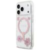 Etui Guess Resin Flowers Glitter Magsafe Do Iphone 17 Pro Różowy