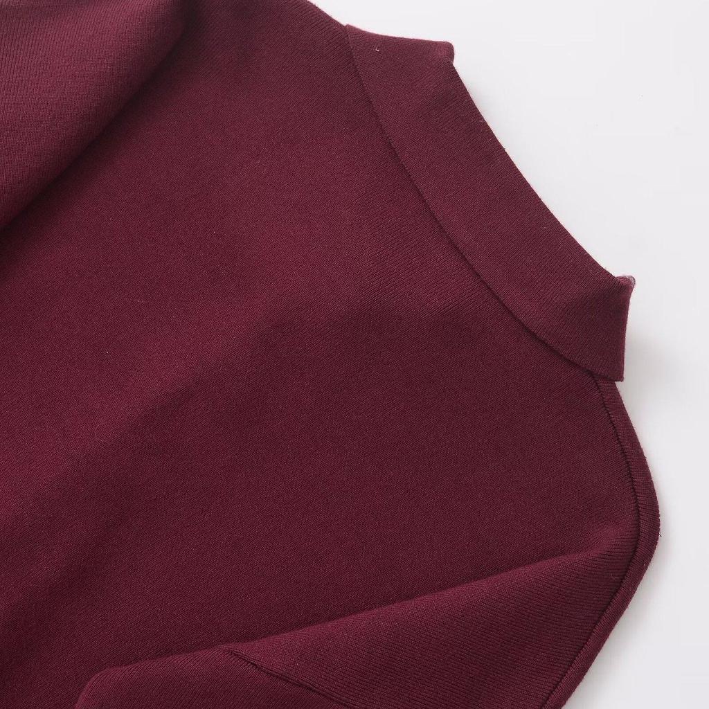 Autumn 2024 Women's European & American Fashion Casual Loose Blend Polo Shirt.