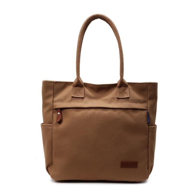 Large-capacity canvas tote bag female new student class commuting versatile leisure shoulder bag