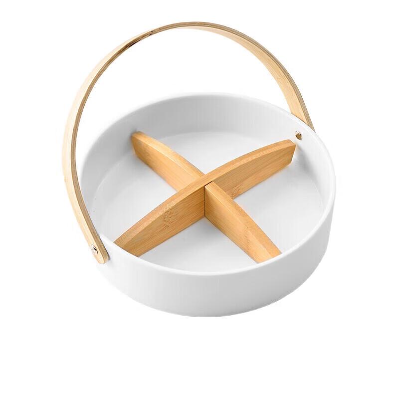 

Jingchengwen Nordic Ceramic Divided Snack & Fruit Plate