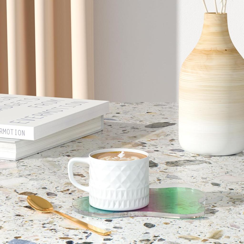 Creative Acrylic Coaster Clear Irregular Cloud Shape Coffee Cup Mat Decorative Heat Insulation Pads Home Table Placemat Decor