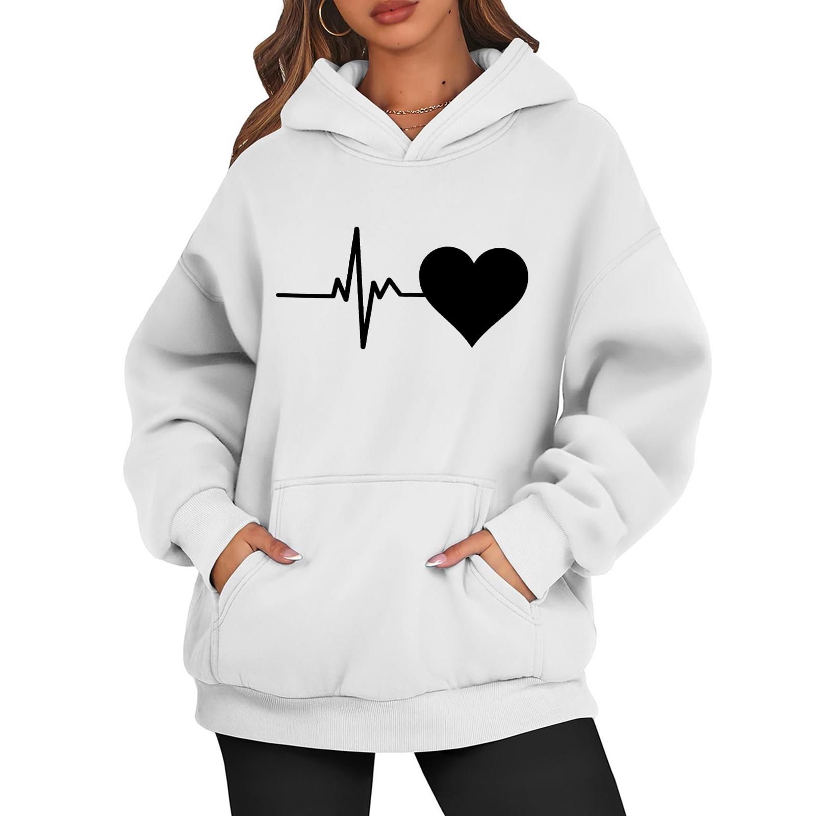 

Женские толстовки с капюшоном, свободные толстовки с длинным рукавом, повседневные пуловеры, толстовки с капюшоном, топы XL белый