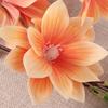 6-Fork Artificial Magnolia Branches Real Touch Handmade Artificial Orchid Flowers Floral Art Fake Flower Outdoor Garden Decor