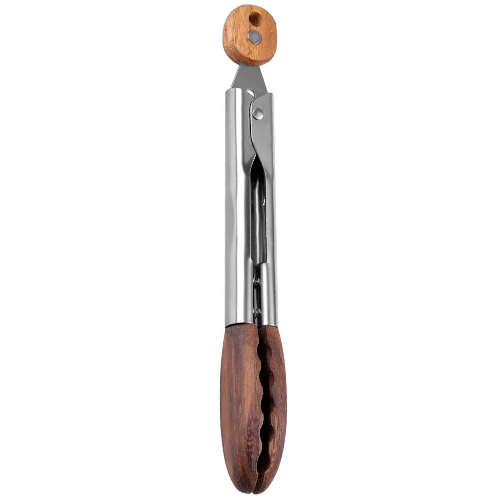 

Durable Walnut Tongs Salad Tongs Wooden Cookware for Cooking and Kitchen Use Stainless Steel Head for Easy Food Handling S