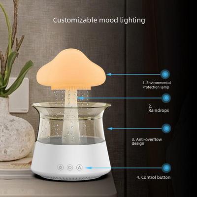 Humidificador de aromaterapia Rain Cloud: Lámpara de hongo de colores y difusor de aceites esenciales