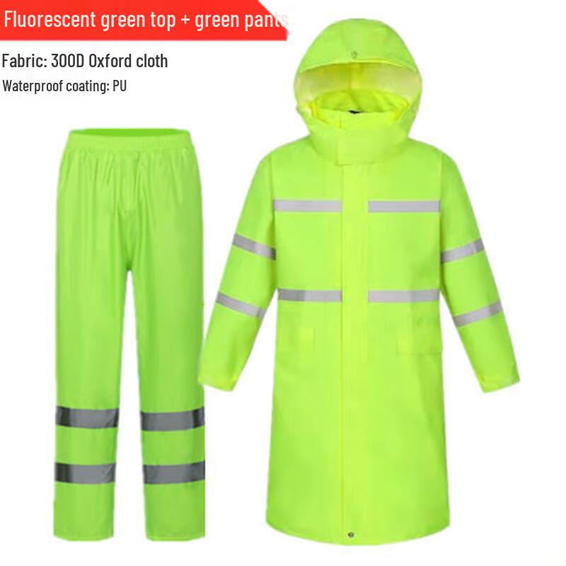 Adult High-Visibility Reflective Rain Suit