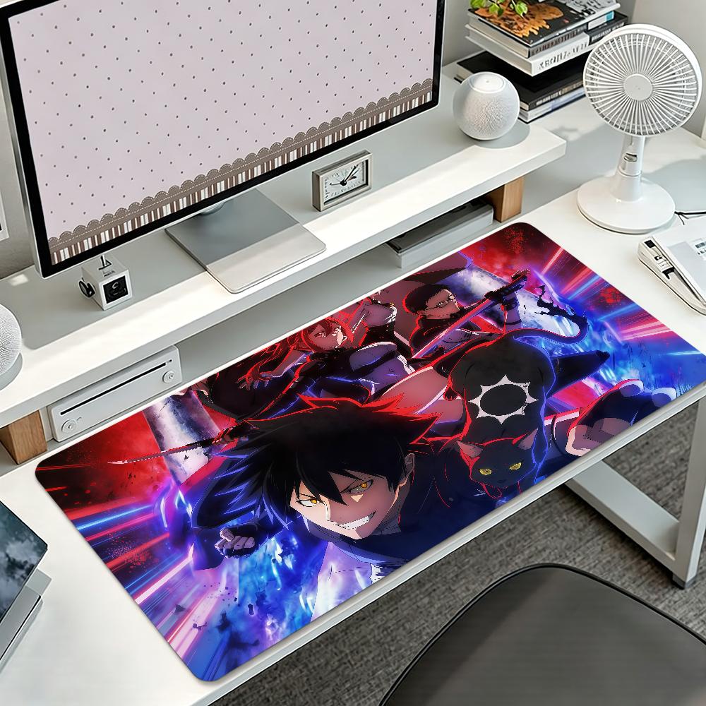 Anime Bblack Torch Mouse Pad Large Nonslip Lockedge Desktop Computer Desk Mat Keyboard Writing Mousepad Office Gamer Student
