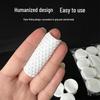 1200pcs Half-Round Cotton Pads, 80g Thick, Pearl Dot Texture, for Wet Compress & Makeup Removal with Salicylic Acid