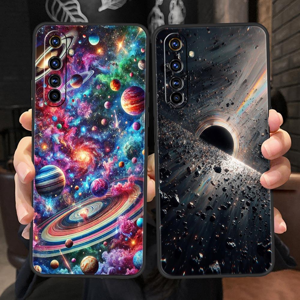 Universe Starry Sky Moon Soft TPU For Realme 13 12 11 10 9 Pro Plus GT3 GT2 C21 C25 C35 C53 C55 C67 Pro 5G Phone Case Cover Bags
