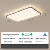 NuFeng D83 Walnut Wood Rectangular LED Ceiling Lamp with Remote and App Control