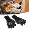 800  degrees  C High temperature Resistant Gloves Flame Retardant Non-Slip Waterproof for BBQ Microwave Oven