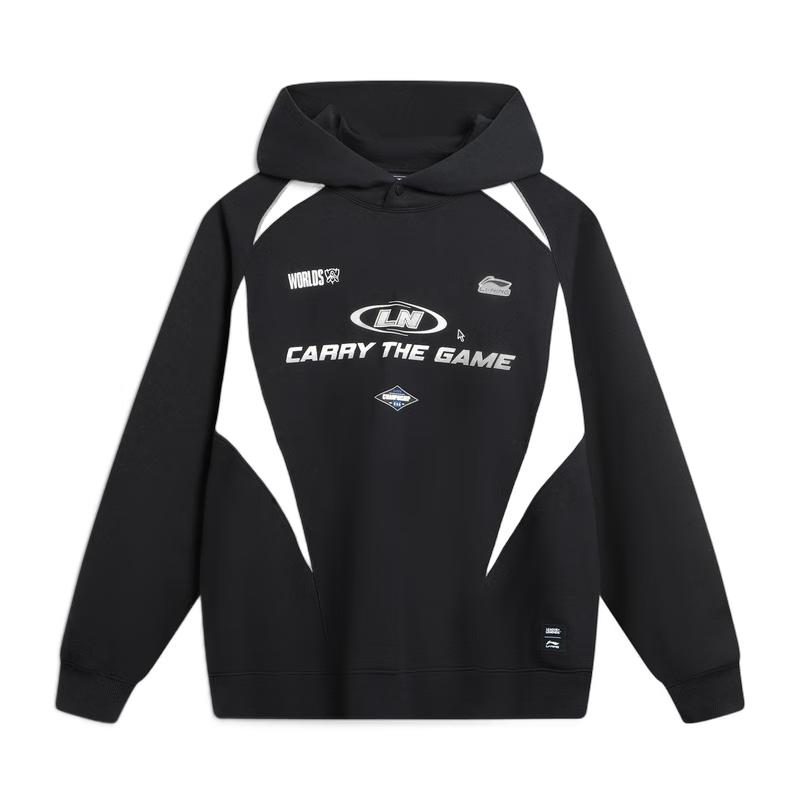Мужская толстовка с капюшоном Li-Ning x LPL M чёрный