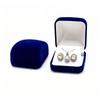 Velvet Stud Earrings Small Necklace Storage Box Organizer Case Jewelry Display Gift Packaging Boxes Portable Travel Wedding