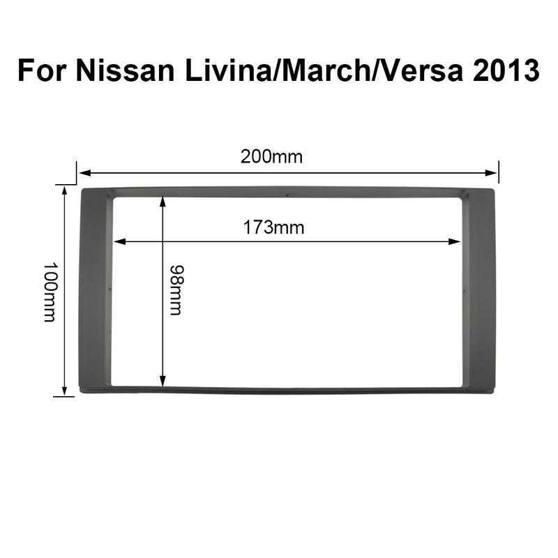 Universal 7 Inch 2Din Stereo Car Audio Frame Auto Radio Android Player Refit Decorative Framework Fascia Installation Accessory