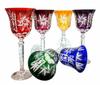 Colorful Crystal Wine Glasses 280ml Olive Grinder