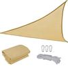 2X2x2 Meter Outdoor Window Shade Sail Breathable Triangular Extra Large Shade Sail Easy To Use
