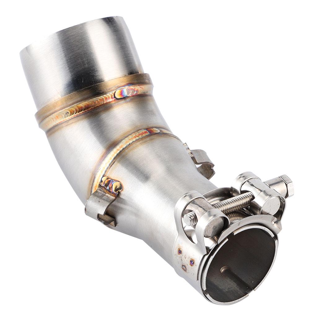 Motorcycle Slip-On Dispenser Tube Pipe Adapter Connector for R25 R3 2013-2016, Stainless Steel, High Performance, sy Installation, Improved Sound