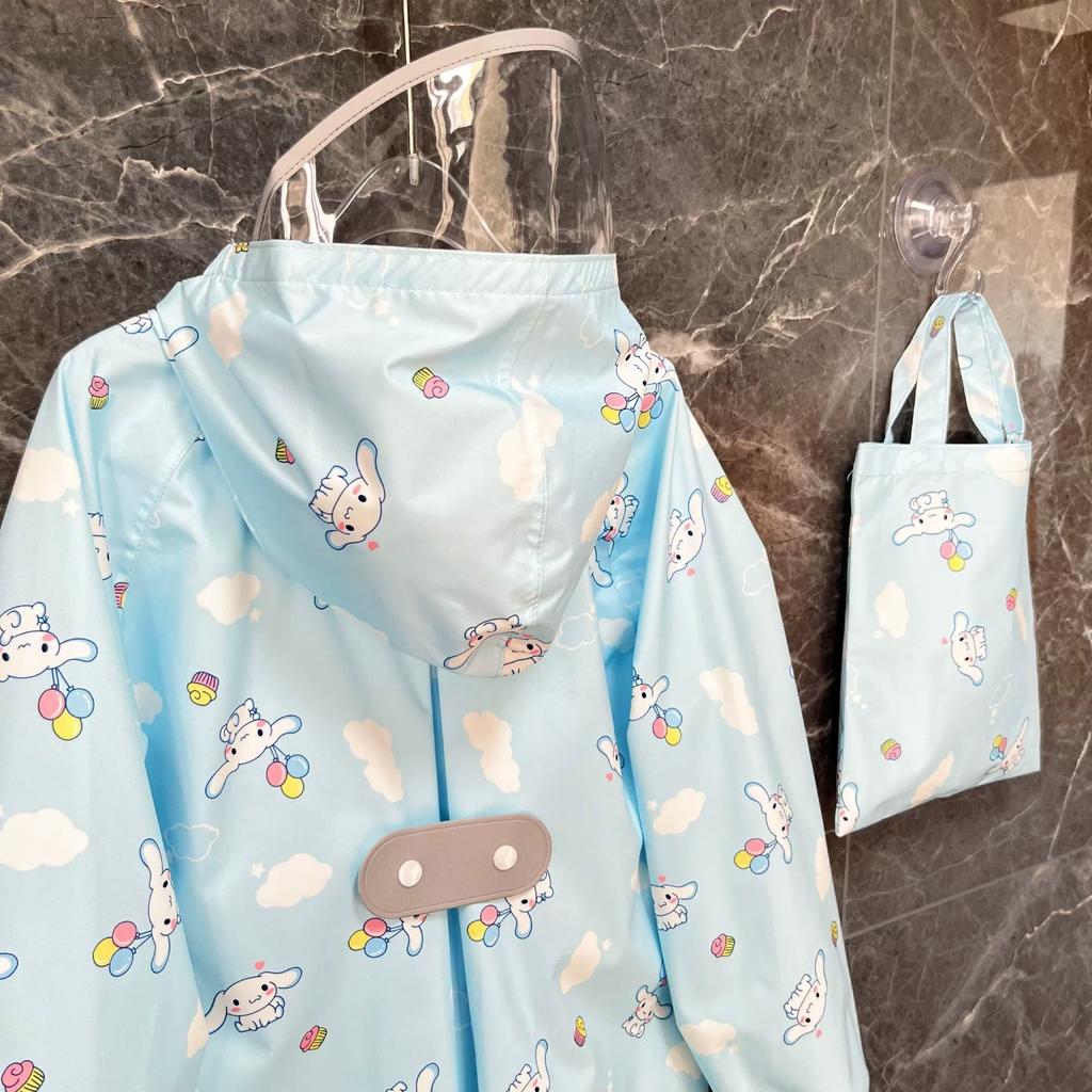 2026 Portable Cute Raincoat for Girls, Elementary School Students, Children, with Backpack Space, for Toddlers, Kindergarten Girls