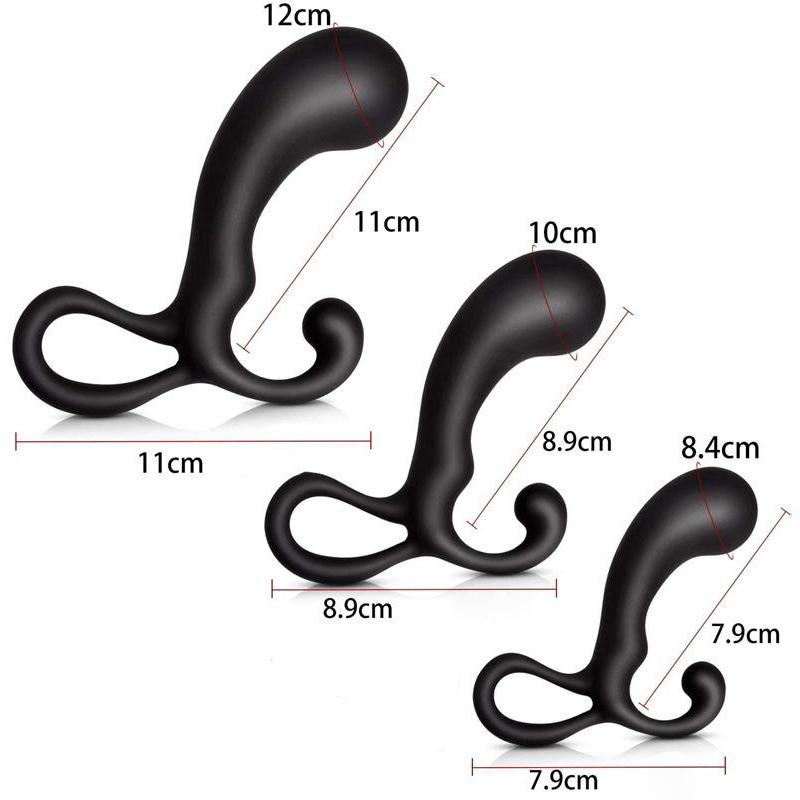 Portable Prostate Massager Masturbator Ass Anal Butt Plug Dilator Dildo Silicone Open G Spot Buttplug Sex Toys For Men Women