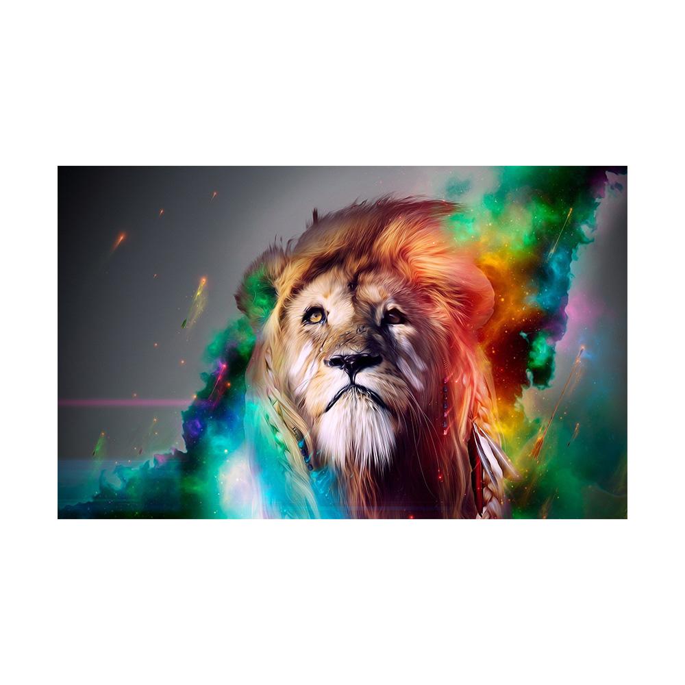 African Lion Kings Portrait Canvas Paintings On the Wall Art Posters and Prints Animals Art Pictures For Living Room Cuadros