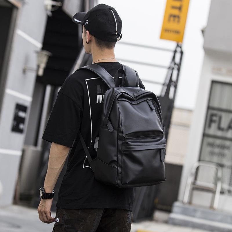 Men's Large Capacity Korean Style PVC Business Backpack