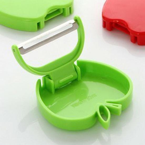 Peeler Apples Shape Foldable Stainless Steel Fruit Peeler Slicer Kitchen Tool for Home