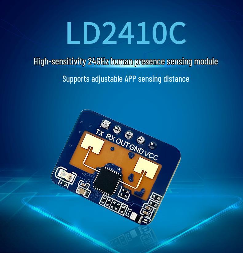 Hai Lingke LD2410C Human Presence Radar: Non-Contact Millimeter Wave Smart Sensor.