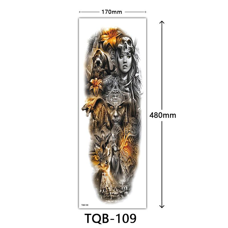Full Arm Tattoo Sticker Full Arm, Full Arm Big Picture Tattoo Sticker, Flower Arm Tattoo Sticker Tattoo
