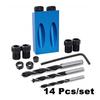 Angle Hole Locator, 15 Degree Angle Drilling Kit for Wood with Template Guide Drill Bits and Multi-Holes CUTTING TEMPLATE