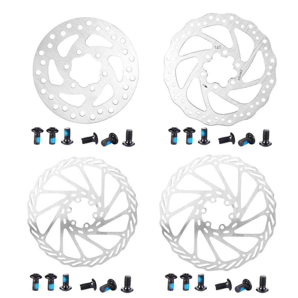 Mountain Bike Stainless Steel Brake Rotors/Brake Pads, Mountain/Road Bike Disc Brake Components 203mm / 180mm / 140mm / 120mm