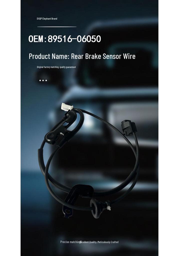 Rear Right ABS Wheel Speed Sensor Wire for 2006-2011 Toyota Camry (89516-06050)