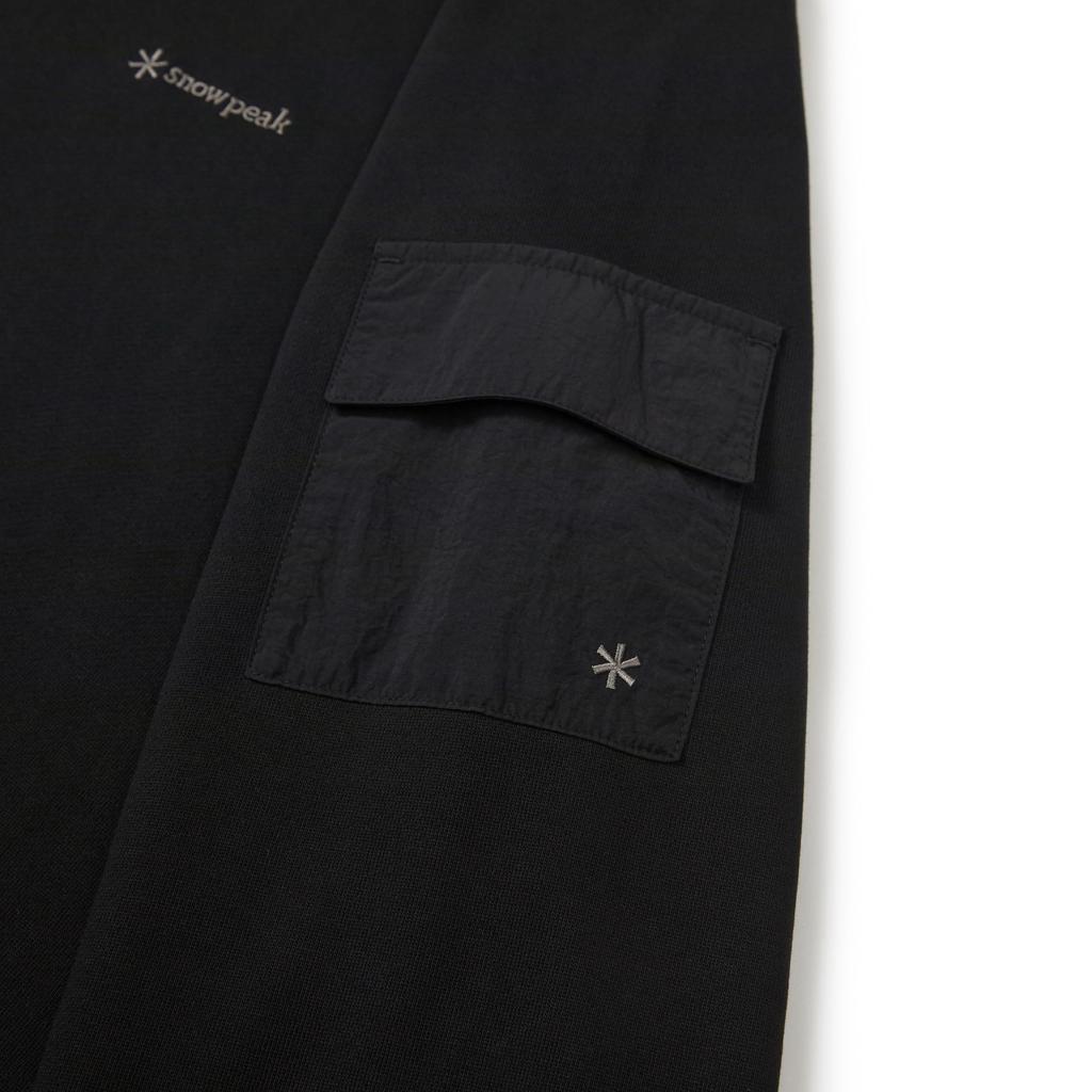 Snow Peak Land Pocket Hoodie Anorak Size M T-Shirt GS-S25FMFHD60 Parka, Men's/Women's, Black,