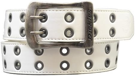 Dickies Double Pin Pu Leather Belt White Ds0126c