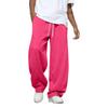 Men's Solid Color Loose Wide Leg Sweatpants Men's Casual Fashion Sweatpants