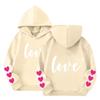 Haut à capuche décontracté tendance et confortable pour enfants, à manches longues et imprimé
