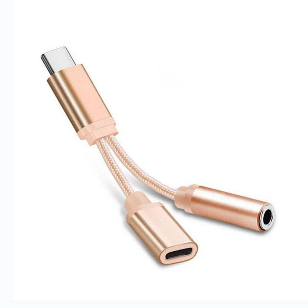 USB C To 3.5mm Type C Audio Adapter Male To Female Audio Converter Adapter 3.5mm Jack Connector