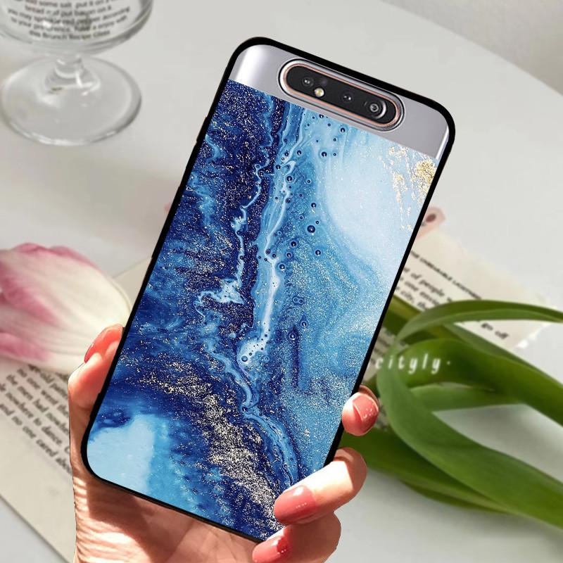 Per Samsung Galaxy A80 Custodia A 80 Antiurto Morbida TPU Silicone Copri Telefono Per Samsung Galaxy A80 Funda A80 2019 Capa Cartone Animato