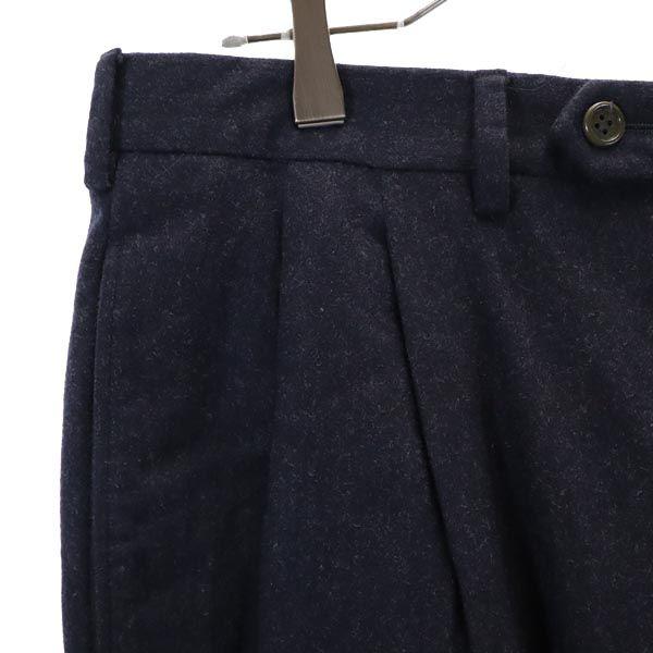 Fendi Made In Italy Wool Blend Slacks Pants Navy Men's Used