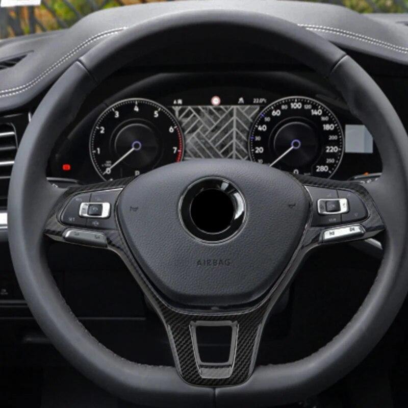 My Good Car ABS Auto-Lenkrad-Bedienfeld-Schalterabdeckung mit Pailletten für Volkswagen VW Golf 7 MK7 MK7.5 2013-