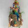 Bird Foraging Basket Bird Foraging Toy Seagrass Basket Bird Toy Chewable Parrot