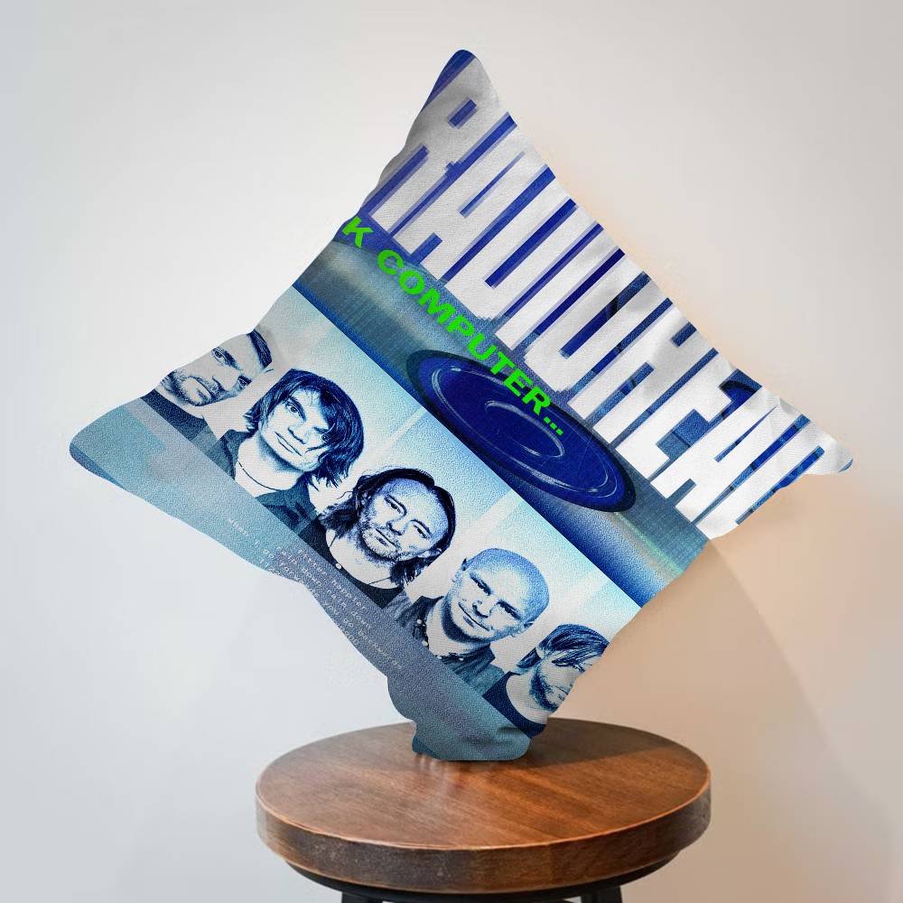 Vintage Rock Band Radiohead Pillow Anime Pillow Sofa Bed Head Pillow Cover Cushion Cover 45x45 cm Fashion