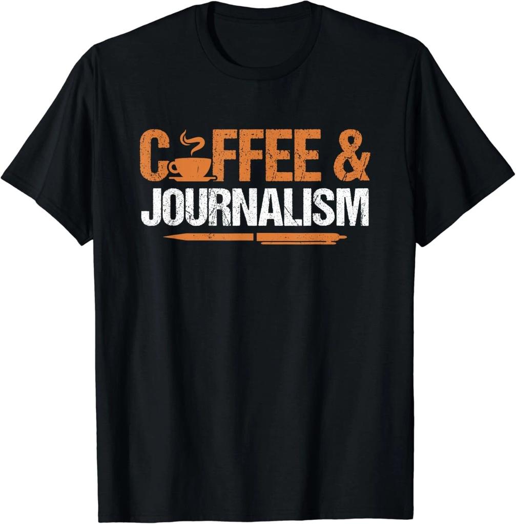 Journalism And Coffee Journalist News Reporter Columnist Gift Unisex T-Shirt