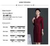 2022 Spring Elegant Knee-Length Dress: Stylish Plus Size Mother of the Bride Outfit for Middle-Aged Women