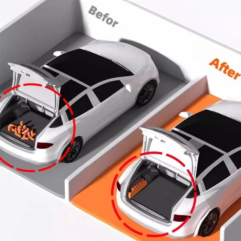 1pc For Leapmotor C10 2024 2025Rear Spare Compartment Partition Rear Trunk Storage Box Extreme Interior Modification Accessories